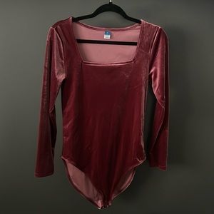 Old Navy Velvet Bodysuit